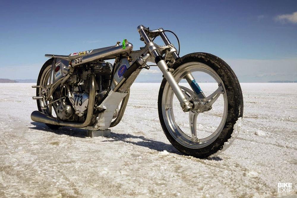 Альп Сунгуртекин: бонневилль-рейсер Target 200 на базе старого мотора Triumph