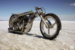 Альп Сунгуртекин: бонневилль-рейсер Target 200 на базе старого мотора Triumph