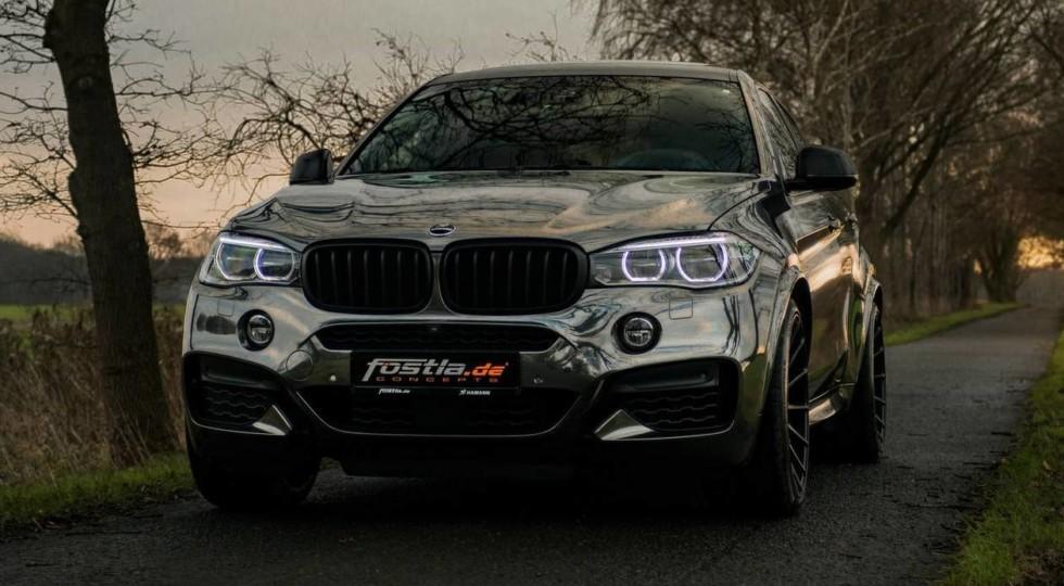 Тюнеры Fostla нарядили кроссовер BMW X6 M50d в «хром»