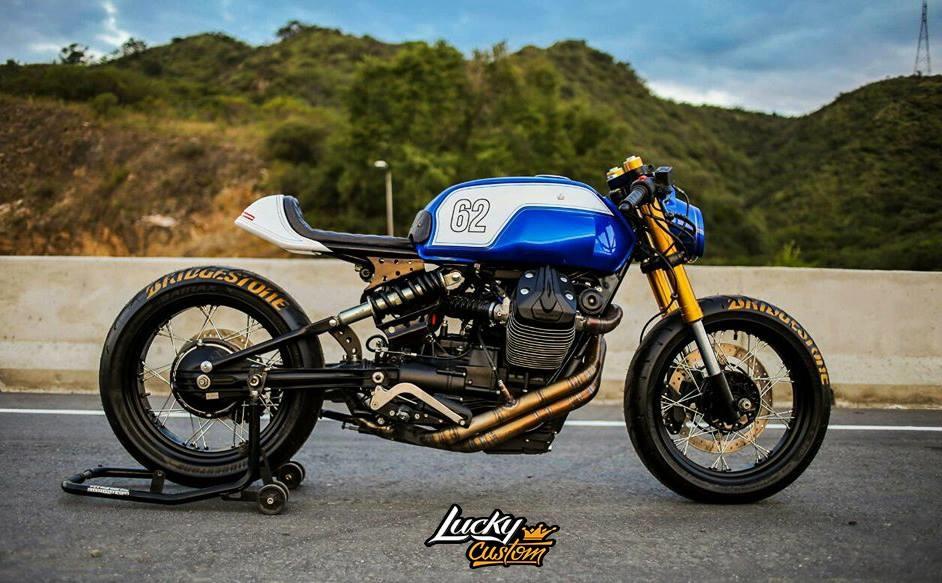 Lucky Custom: кафе рейсер Moto Guzzi V7 Stone