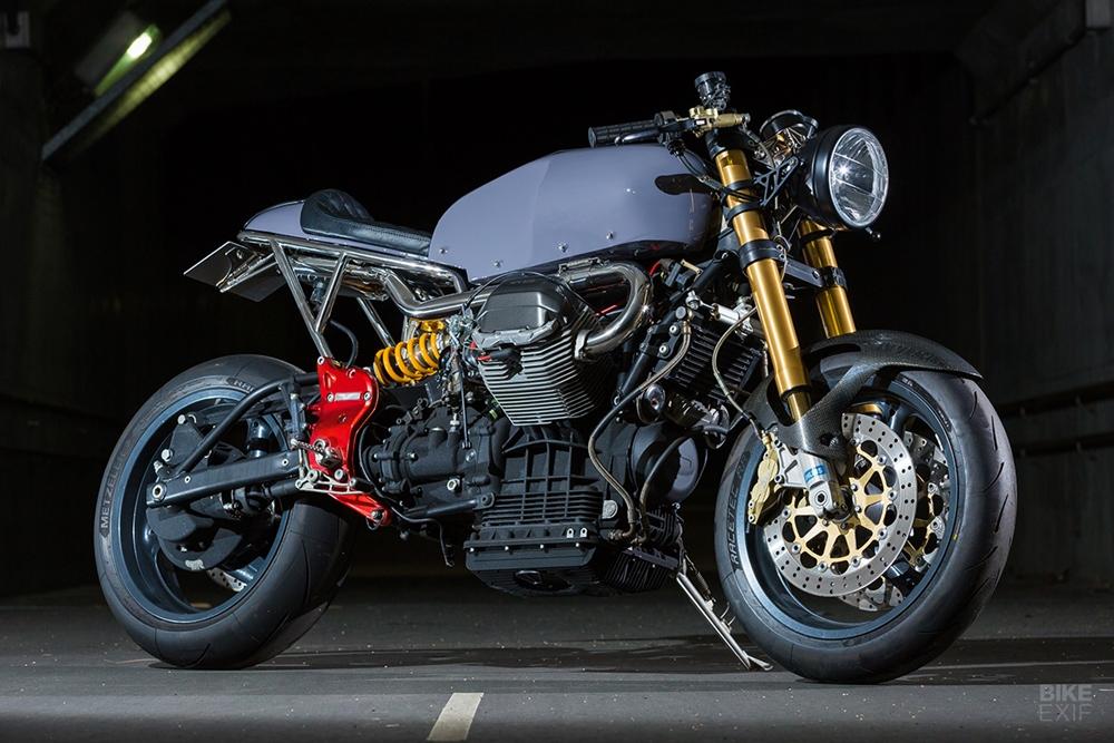 Katsu Motorworks: кафе рейсер Moto Guzzi V11 Sport Scura