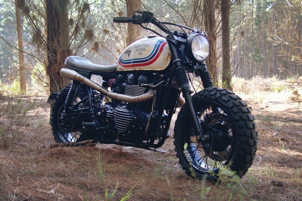Gasoline Motor Co: кастом Triumph Scrambler