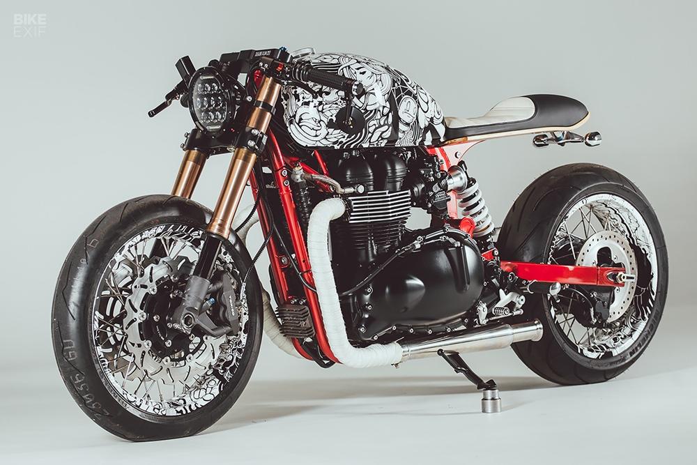 Rogue Motorcycle: кафе рейсер Triumph Thruxton
