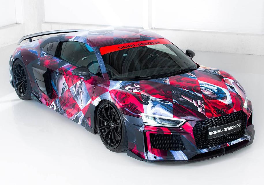Тюнеры ABT Sportsline превратили суперкар Audi R8 в арт-мобиль