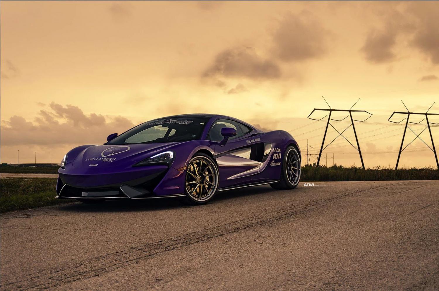 MCLAREN gt 570 фиолетовый