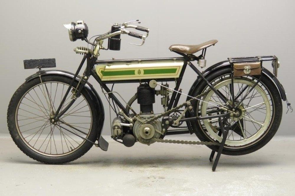 Старинный велоцикл Triumph Type C Roadster