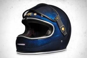 Мотошлем Urban Big Bore Flake Azul