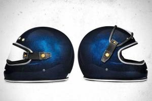 Мотошлем Urban Big Bore Flake Azul