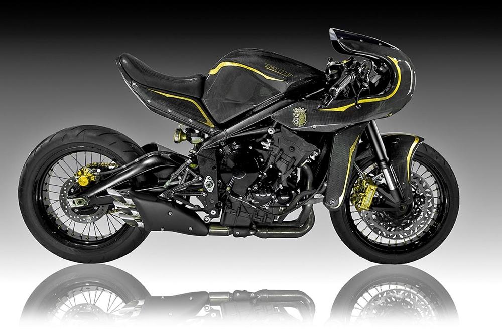 Smoked Garage: кафе рейсер Triumph Daytona 675 MT777