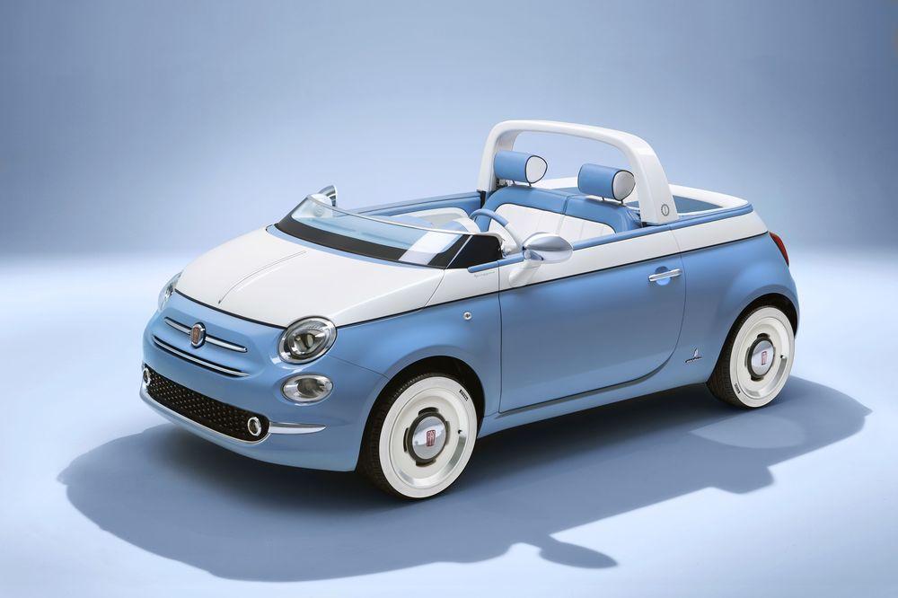 Fiat 500 превратили в «пляжный» пикап со встроенным душем