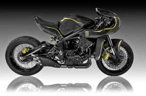 Smoked Garage: кафе рейсер Triumph Daytona 675 MT777