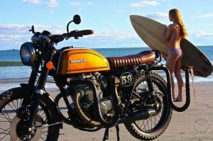 1975 Honda CB200T Surf-n-Turf by Utopeia Moto Company
