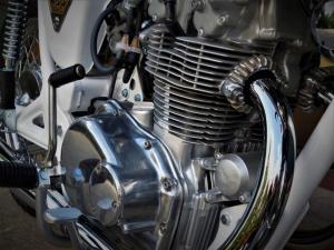 1972 Honda CB450 Sanitary White by Chattahoochee Skunkworks