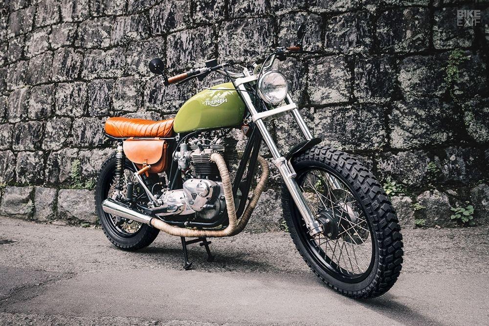 Angry Lane: кастом Triumph Bonneville T140 RV