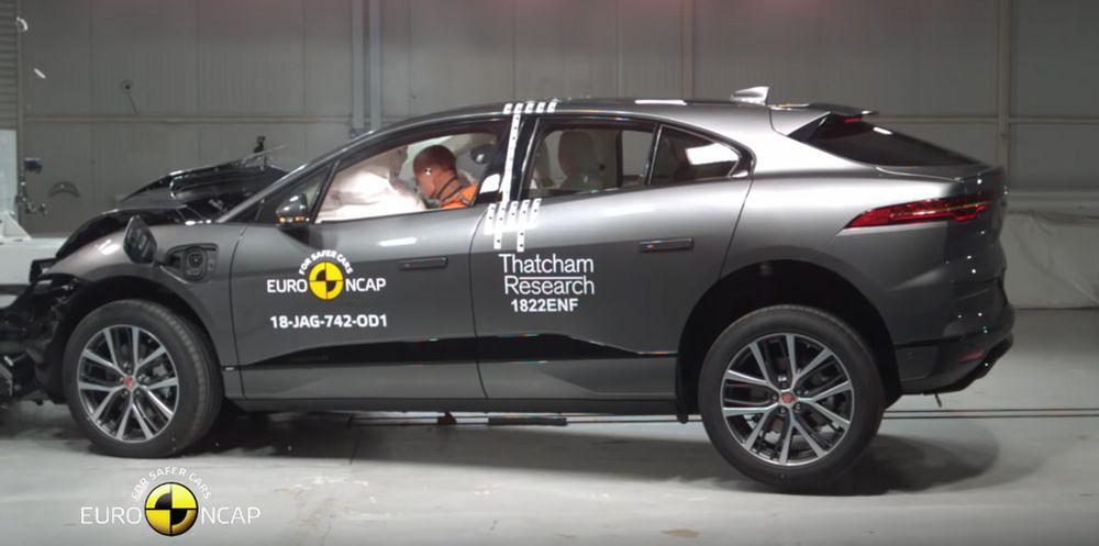 Электрический кроссовер Jaguar I-PACE получил пять звезд в рейтинге Euro NCAP