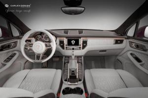 Кроссовер Porsche Macan получил золотой интерьер