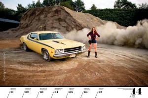 Календарь Girls & Legendary US-Cars 2019 года