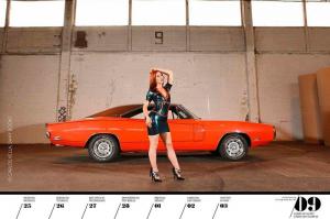 Календарь Girls & Legendary US-Cars 2019 года