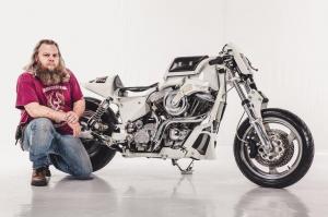 1997 Harley-Davidson Super Glide Brut Voorut by Nico Naeye