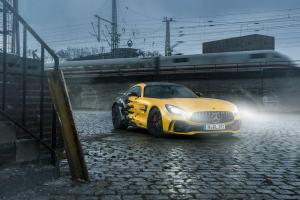 2019 Mercedes-AMG GT R Urban Camo And Yellow Wrap by Fostla.de