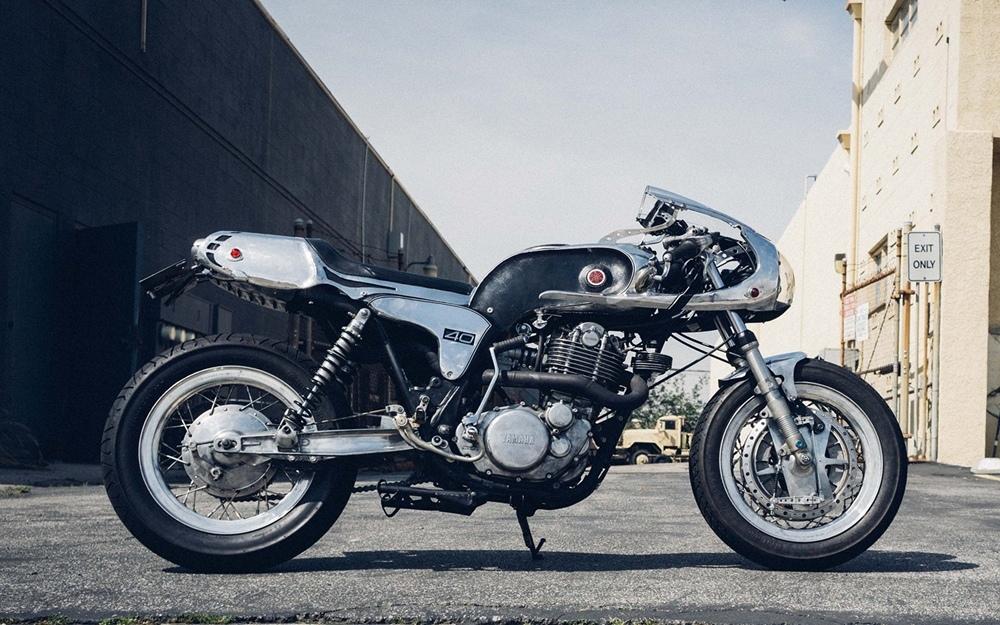 Брутальный тюнинг Yamaha SR500 от Chabott Engineering