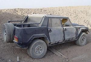 Внедорожник Lamborghini LM002, принадлежавший Саддаму Хуссейну 