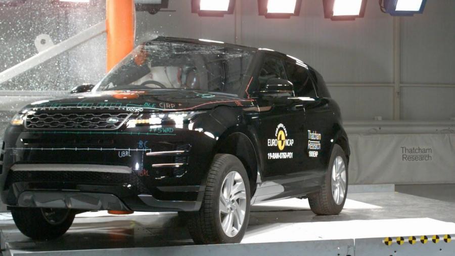 Европейская организация Euro NCAP разбила в испытаниях новый Range Rover Evoque