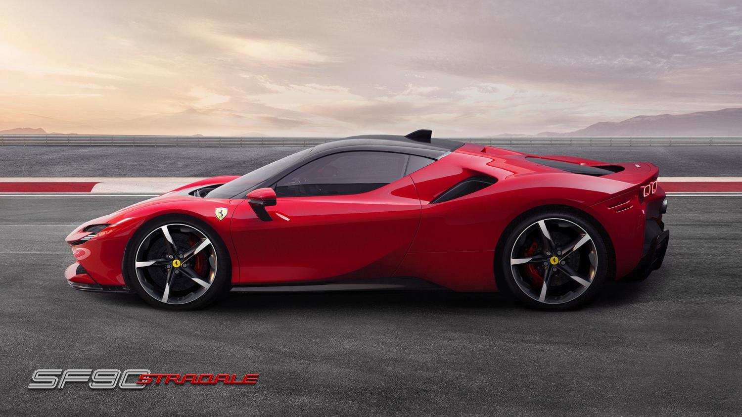 Суперкар Ferrari SF90 Stradale с гибридной силовой установкой