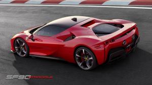 Суперкар Ferrari SF90 Stradale с гибридной силовой установкой 