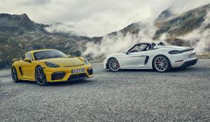 Компания Porsche презентовала обновлённые 718 Spyder и 718 Cayman GT4