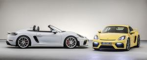 Porsche 718 Spyder и Porsche 718 Cayman GT4