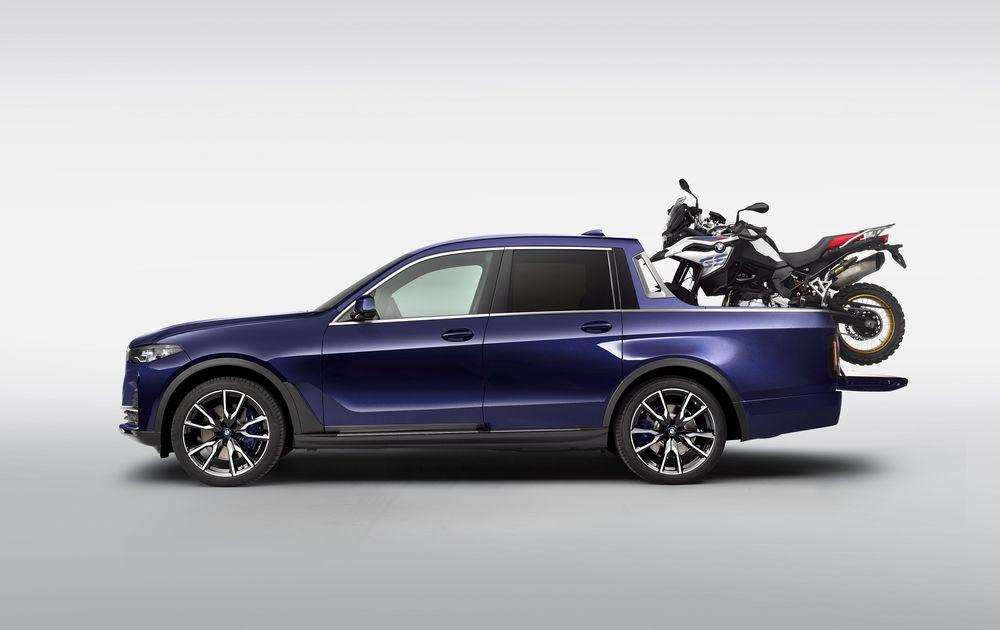 Показан BMW X7 в кузове пикап