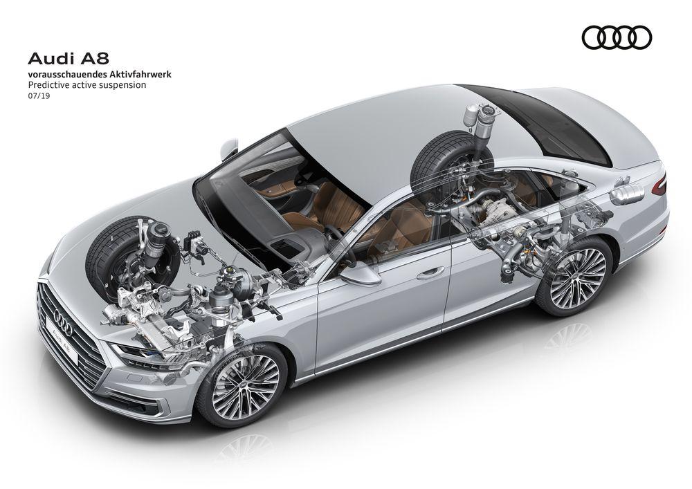 Audi A8 55 TFSI Quattro с интеллектуальной системой подвески
