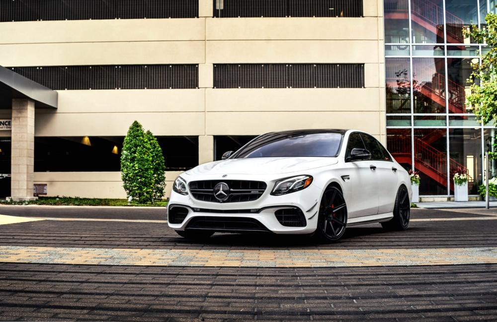 Mercedes-AMG E63 S on Ferrada Wheels (FR7 Matte Black) 2019 года