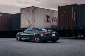 Audi R8 V10 by Vorsteiner on Brixton Forged Wheels (VL4 Duo)