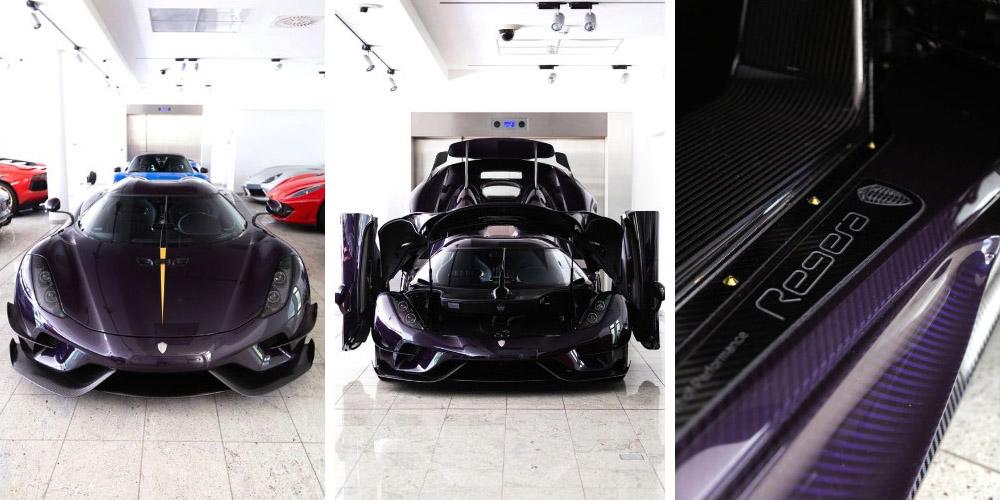 Koenigsegg Regera Purple Carbon 2019 года