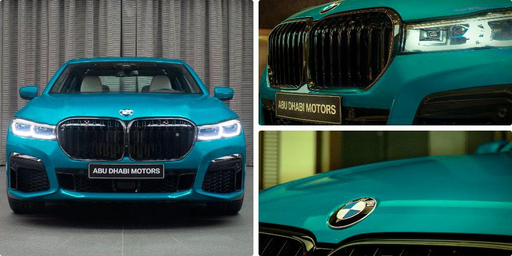 BMW M760Li xDriver Atlantis Blue by Abu Dhabi Motors