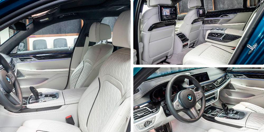 BMW M760Li xDriver Atlantis Blue by Abu Dhabi Motors