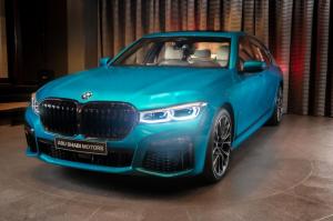 BMW M760Li xDriver Atlantis Blue by Abu Dhabi Motors