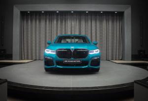 BMW M760Li xDriver Atlantis Blue by Abu Dhabi Motors