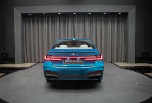 BMW M760Li xDriver Atlantis Blue by Abu Dhabi Motors