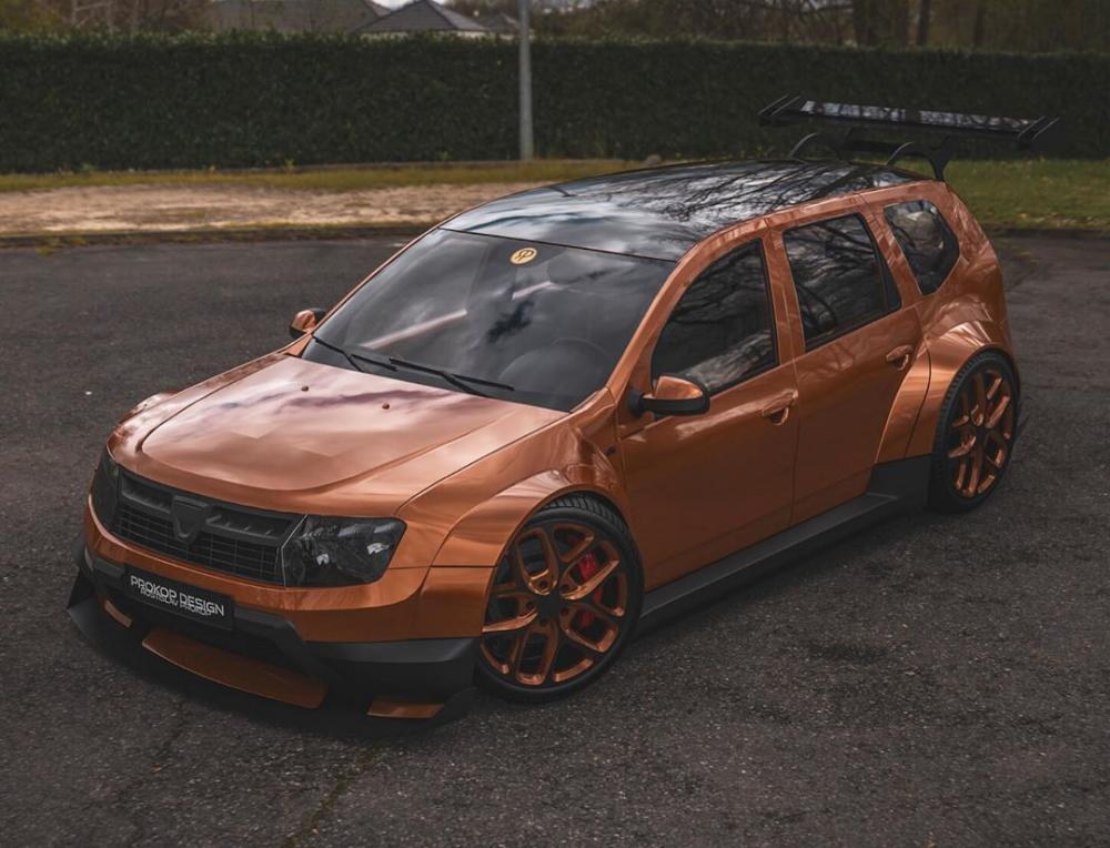 Рендеры сумашедшего тюнинга для Dacia Duster