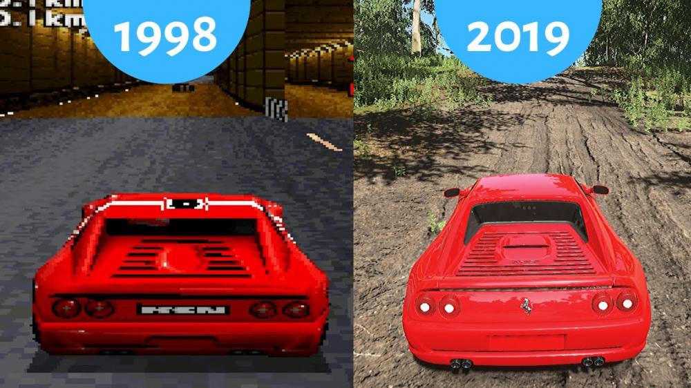 Как менялось Ferrari F355 по версии Cars in Video Games