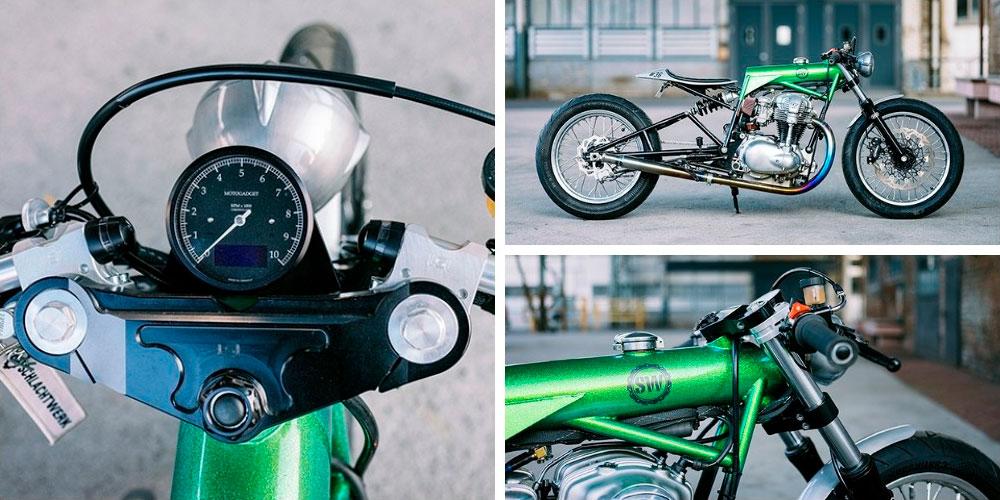 Kawasaki W800 Wasabi by Schlachtwerk