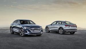Первый вариант с матричными фарами: e-tron Sportback
