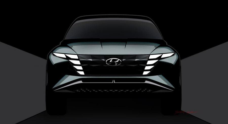 Образ нового Hyundai Tucson показан в Лос-Анджелесе