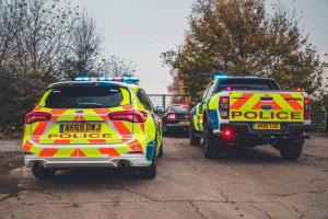 Ford Focus ST Estate Police и Ford Ranger Raptor Police 2019 года
