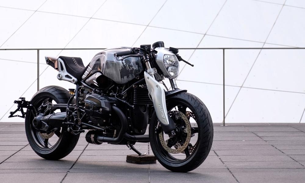 Кастомный кафе рейсер на базе BMW R nineT от Woidwerk