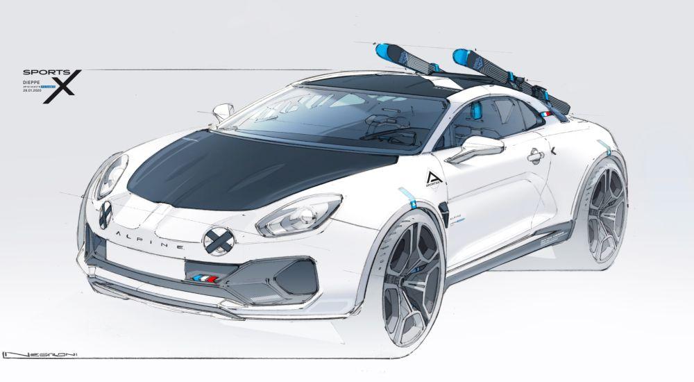 Alpine подготовила A110 к бездорожью