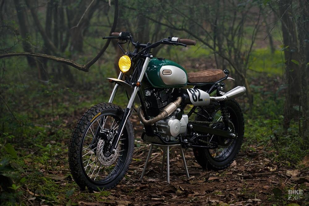 Кастомный скрэмблер Hero Karizma R от Fernweh Bespoke Motors